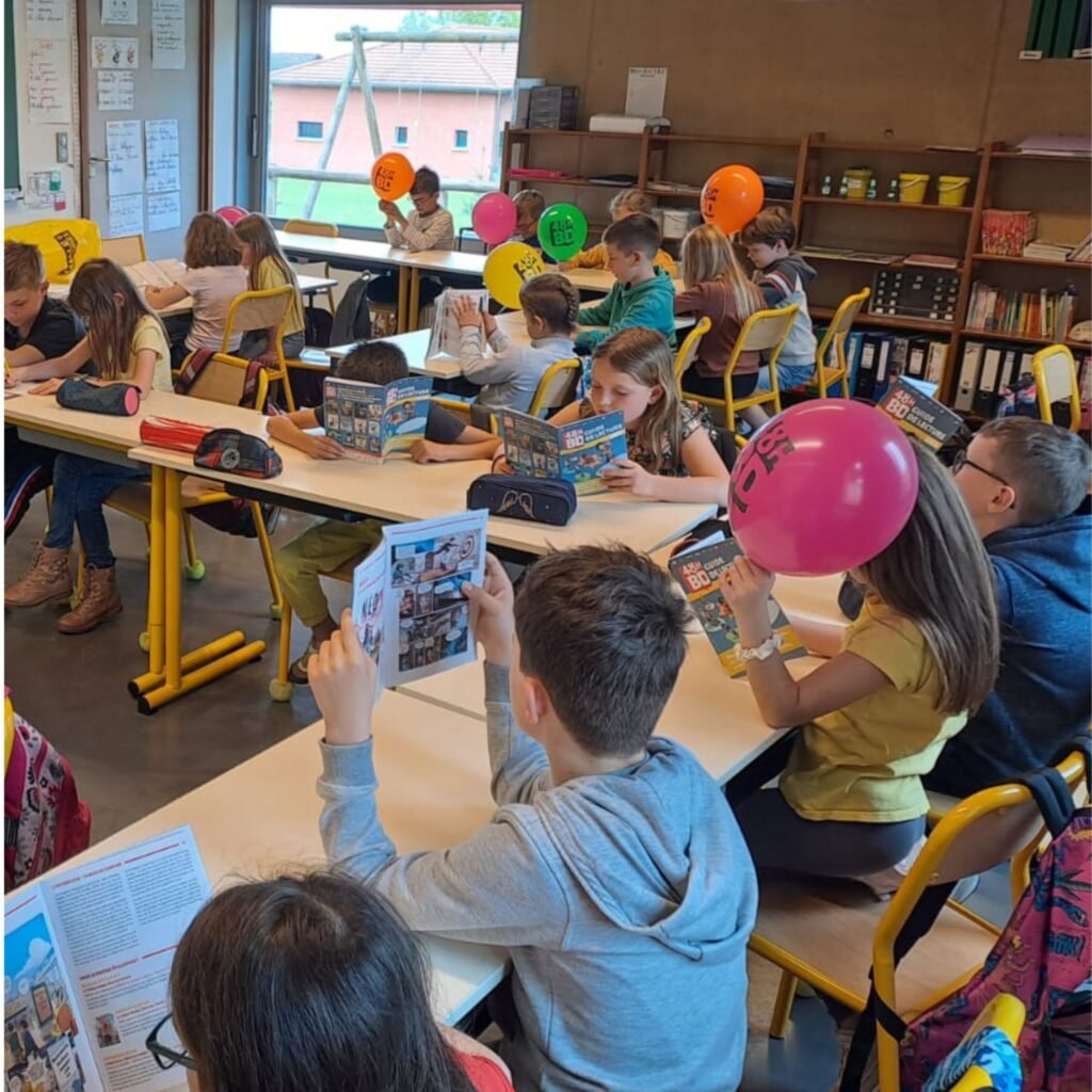 Rencontres scolaires festival BD Ambierle