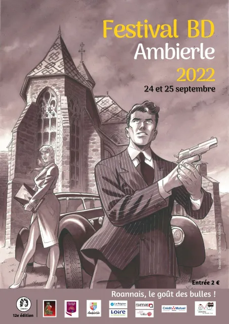 Affiche festival BD ambierle 2022